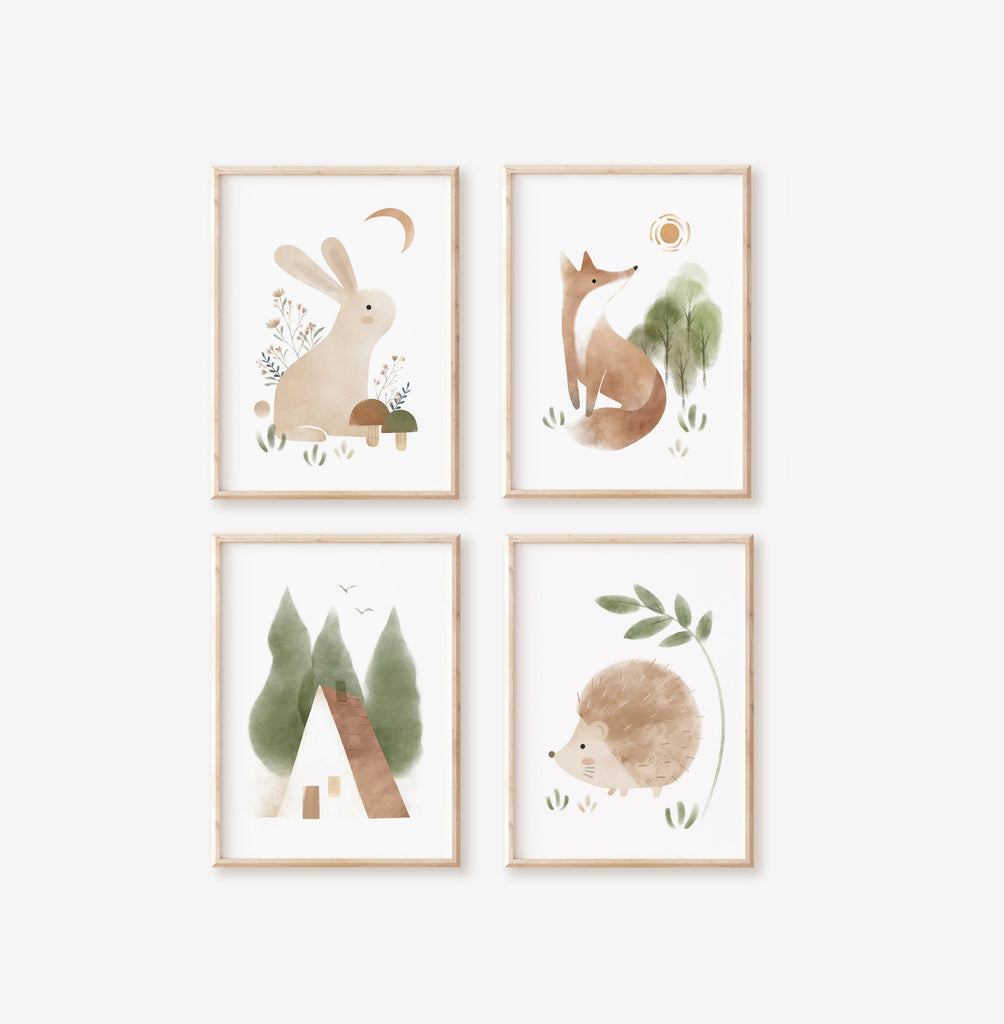 Woodland Nursery Prints