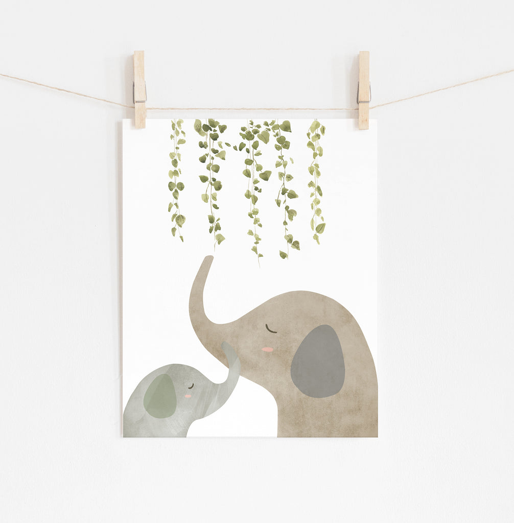 Elephant Pair Print