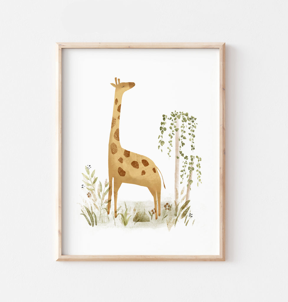 Giraffe Print Wall Posters