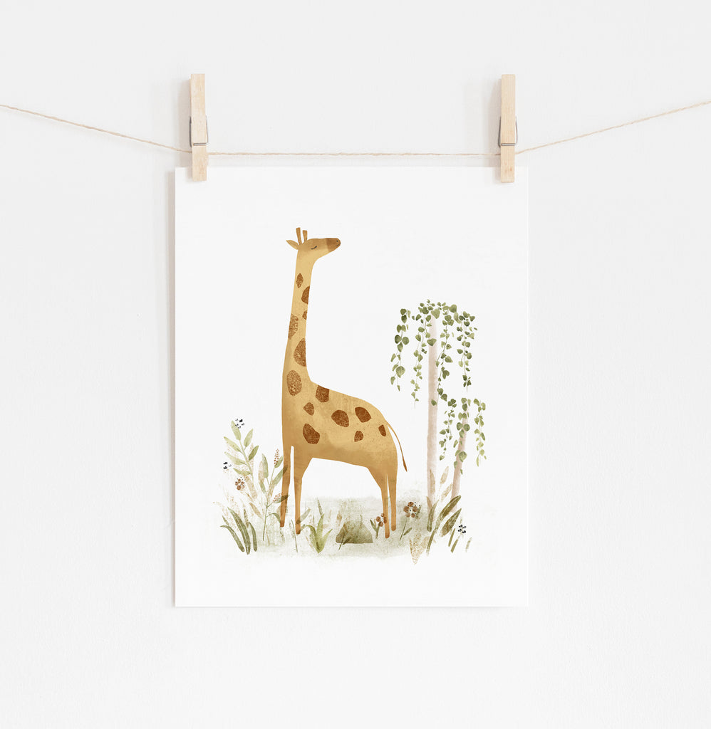 Giraffe Print Wall Posters