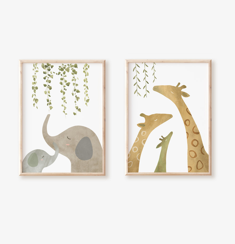 Elephant Pair Print